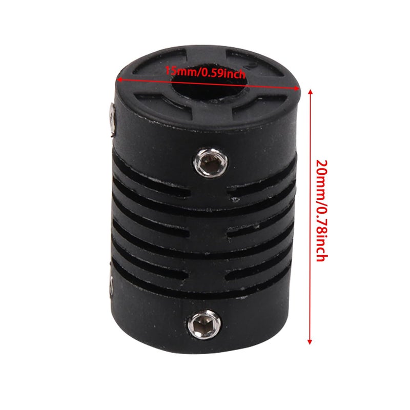 CNBTR 5Pieces D15 L2 Hole Dia 6x6mm Encoder Plastic Elasticity Coupling Motor Coupler Stepper Motor Shaft - Image 4